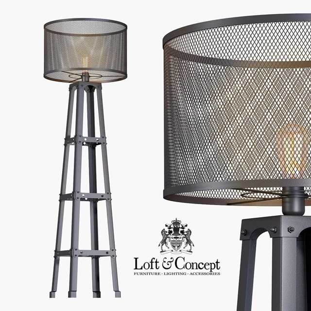 Lamp Radial Cage Floor Lamp — Descargar