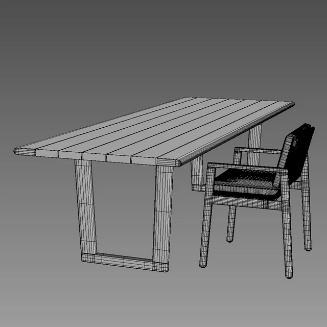 MESA TEAK RECTANGULAR DINING TABLE — Скачать