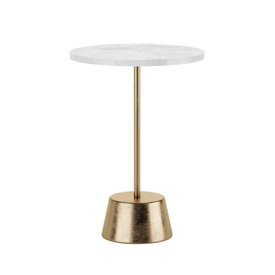 Marble Topped Pedestal Side Table West Elm — Ver 4