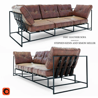 Диван Dirt Leather Sofa — Вид 1