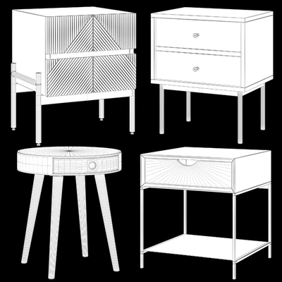 Bedside table La redoute Lodge, Nyjo, Mambo, Selisa — Ver 2