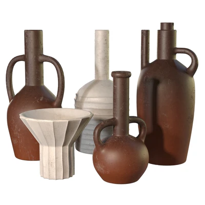 Artisan clay vessels set — Вид 1