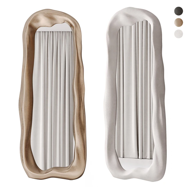Large mirrors in sculptural ceramic frames by O.Garikova — Descargar
