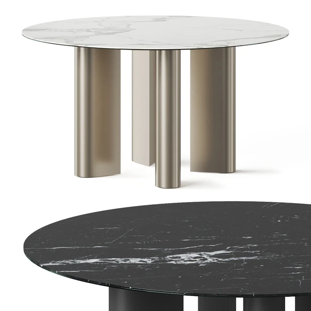 Bonaldo Geometric Round Dining Table — Скачать