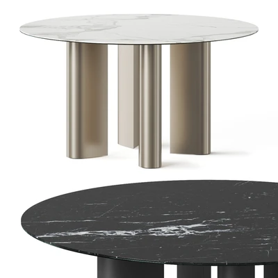 Bonaldo Geometric Round Dining Table — Вид 1