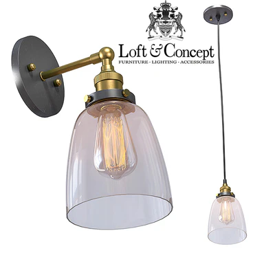 Подвесной светильник Loft Clear Glass Cloche — Вид 2