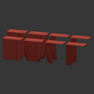 Fabric curtain for a corner bathroom with fastening to the ceiling — View 3