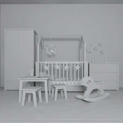 Furniture in the nursery Pinette, Bellamy — Ver 3
