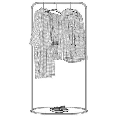 Linen Clothes on Rack — Ver 2