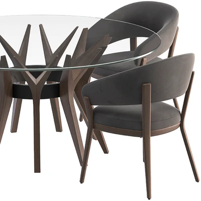 Table Aster and chair Ray set — Ver 2