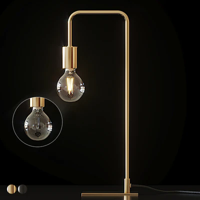 Cb2 - Antique Brass Arc Table Lamp — Ver 1