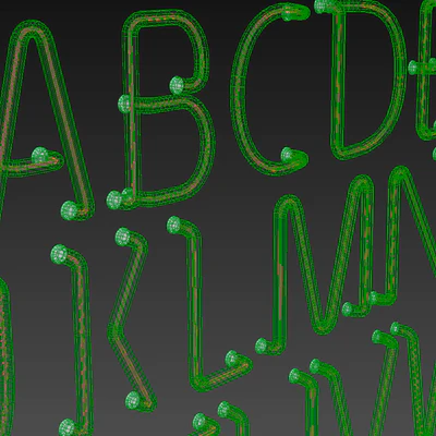 Light modules. Set 25. Neon Alphabet — View 4
