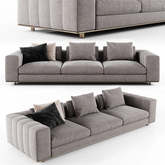 Minotti FREEMAN DUVET 3 seater sofa — Descargar