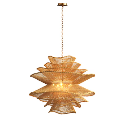 Alondra Chandelier large rattan — Вид 3