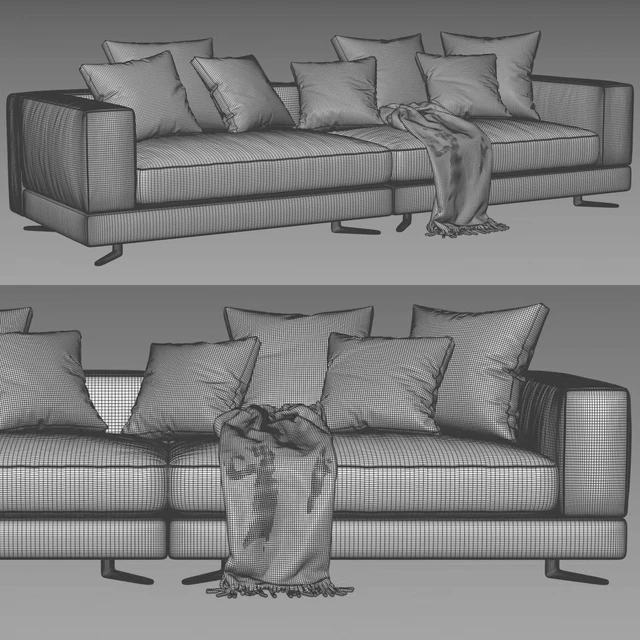 Minotti white sofa — Descargar