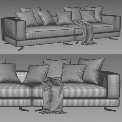 Minotti white sofa — Ver 4