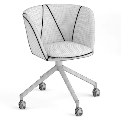 Fredericia Verve swivel castors chair — Ver 3