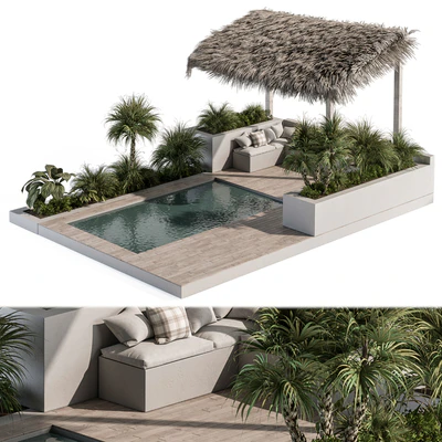 Backyard and Landscape Furniture with Pool 05 — Ver 1
