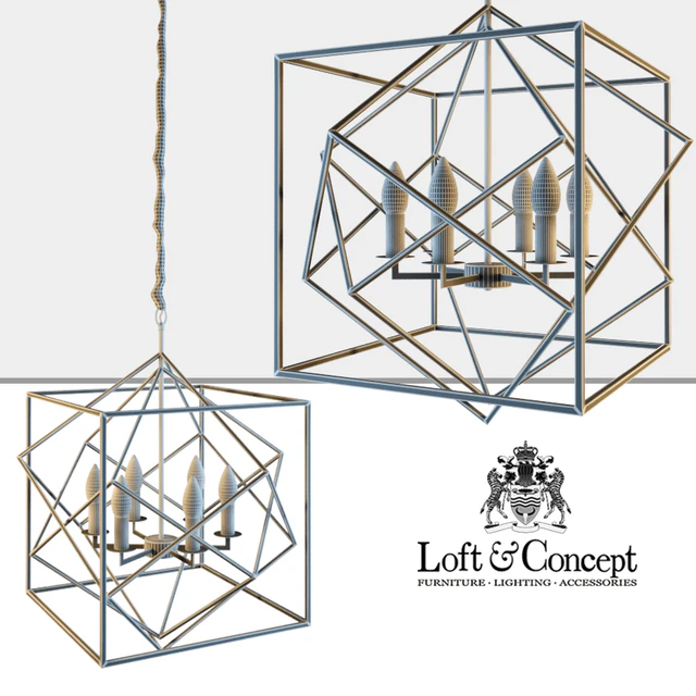 Люстра cubist chandelier designed by kelly wearstler — Скачать