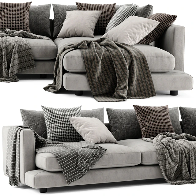 Flexform Long Island Chaise Longue Sofa — Descargar