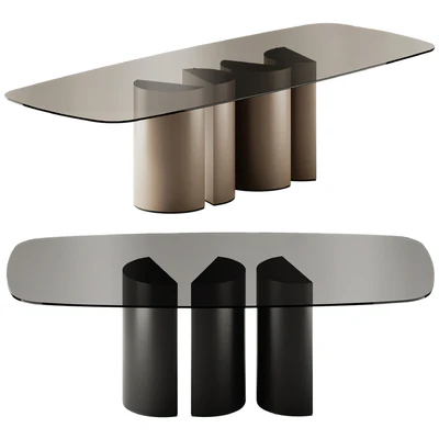 Plai Rectangular Crystal Table by Eforma — Ver 1