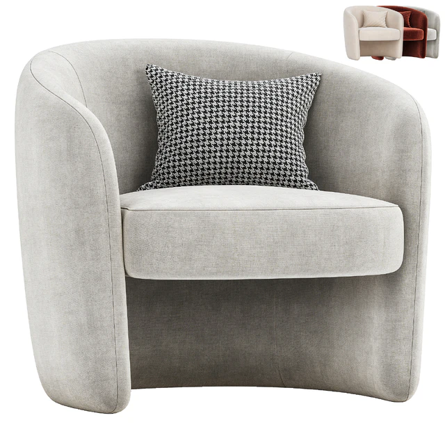 Kearney Upholstered Barrel Chair — Скачать