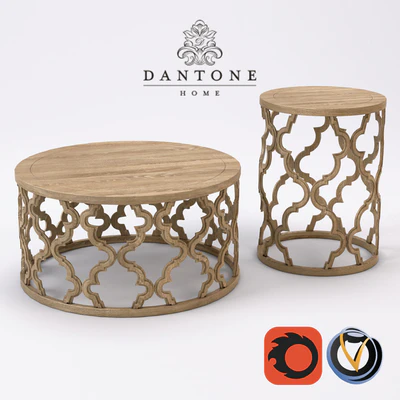 Кофейный столик и прикроватный солики Dantone — Вид 1