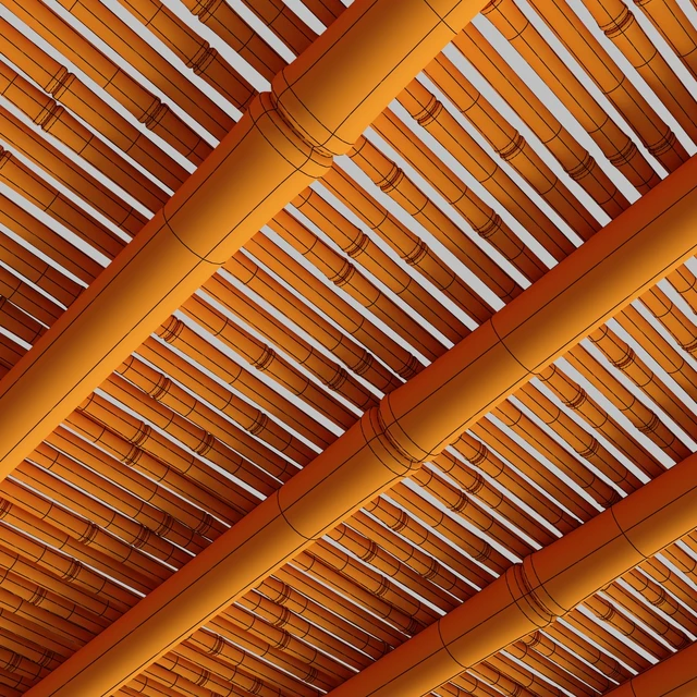 Ceiling bamboo crooked branch low n8 — Descargar