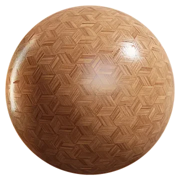 double rhombus hexagon teak parquet 001 — Download