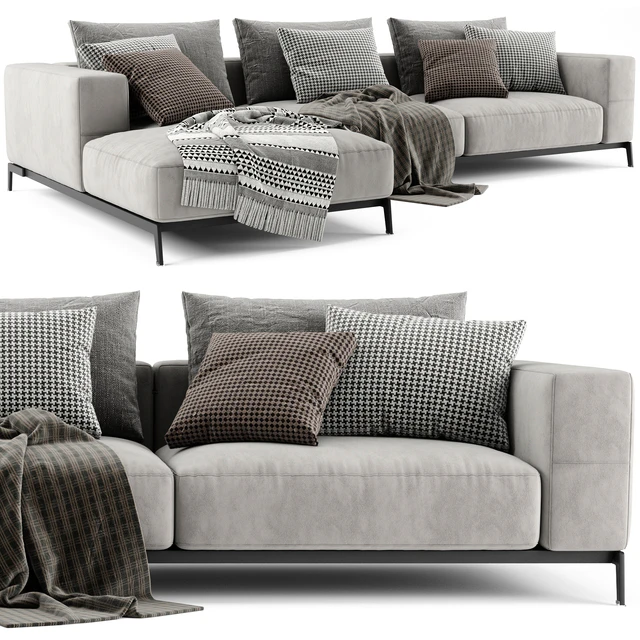 Flexform Ettore Chaise Longue Sofa 3 — Descargar