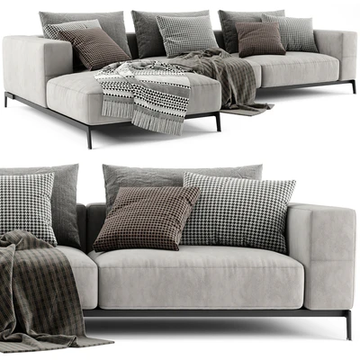 Flexform Ettore Chaise Longue Sofa 3 — Ver 1