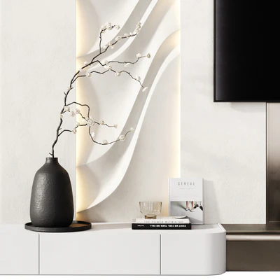 TV wall with soundbar 002 — Ver 3