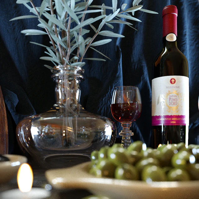 Wine & Olive Set — Скачать
