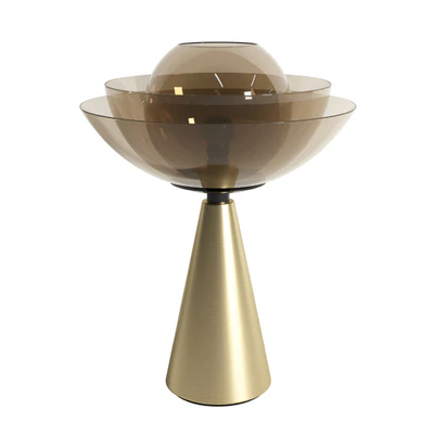 Mason Editions LOTUS matte gold table lamp — Ver 1