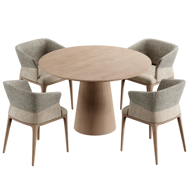 Quad Chair Konyshev Dinning Set — Скачать