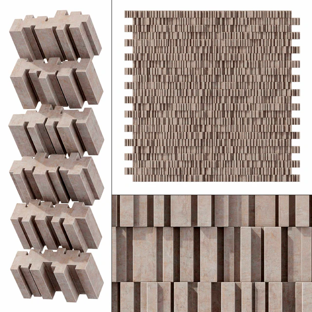 Stone block line brick n1 / Linear block bricks — Descargar