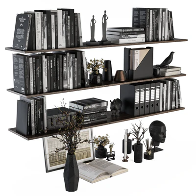 Decorative Set on Shelves and Decor objects — Ver 3