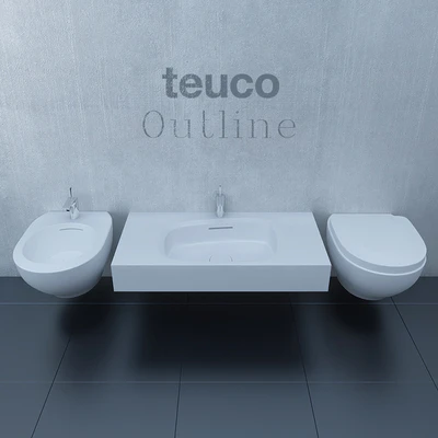 Унитаз, биде и умывальник Teuco Outline — Вид 1