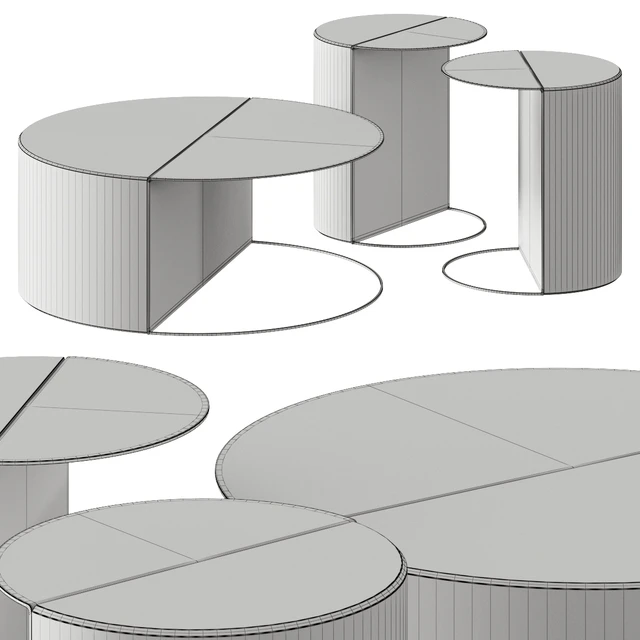 Forma & Cemento Normann Side & Coffee Tables — Descargar