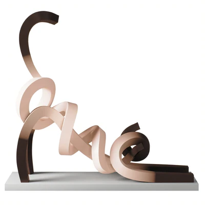 Statue Stretching Siamese Cat — Ver 1