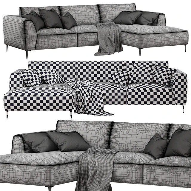 Chateau dAx - Dudy (Corner fabric sofa) — Descargar