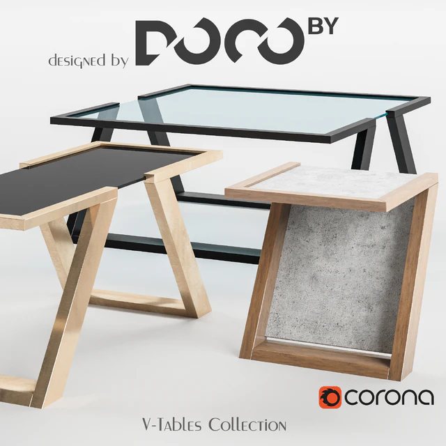 Коллекция столиков V-collection designed by DOCOby — Скачать