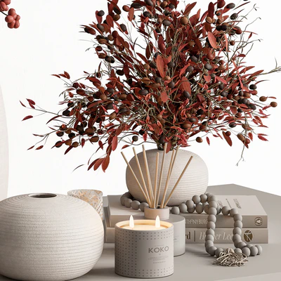 Vase and Plant Decorative Set 141 — Ver 2