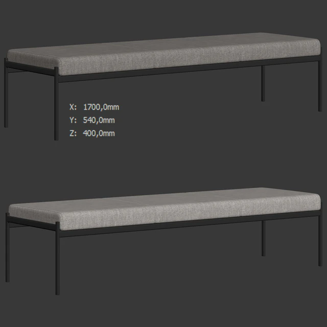 Triple bench Kiki by Artek — Descargar