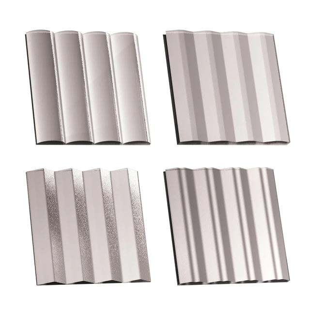 Fluted glass Set 03 — Скачать