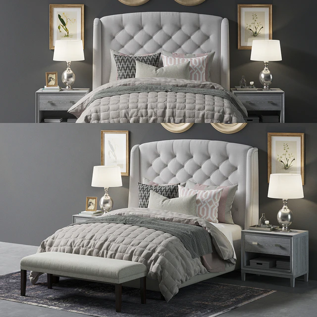 Paris Arched Winged Bed — Descargar