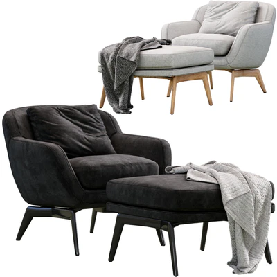 Armchair Belt By Minotti — Ver 1