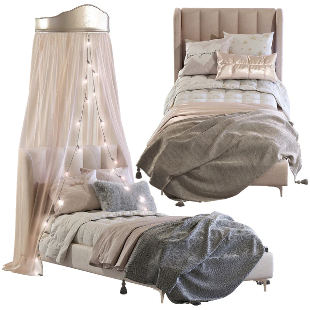 Кровать Blush Lizbeth Velvet Single Bed 3 — Скачать