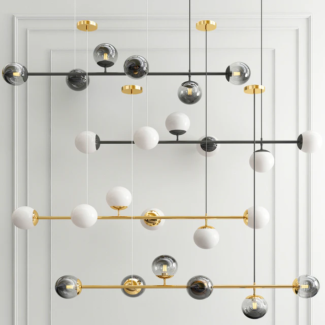 Modern Chandelier and Glass Ball — Скачать