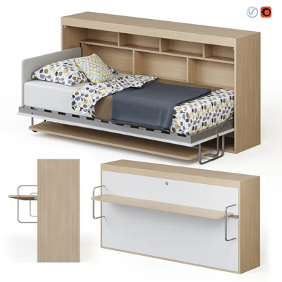 Guter Mobel - Transformer bed wardrobe with Standart table — Ver 1